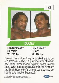 1991 Impel WCW #143 Doom Back