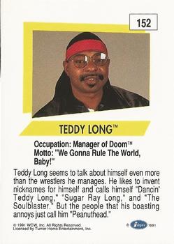 1991 Impel WCW #152 Teddy Long Back