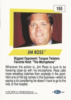 1991 Impel WCW #155 Jim Ross Back