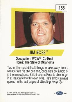 1991 Impel WCW #156 Jim Ross Back