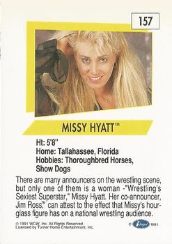 1991 Impel WCW #157 Missy Hyatt Back