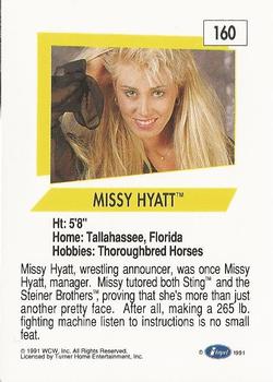 1991 Impel WCW #160 Missy Hyatt Back