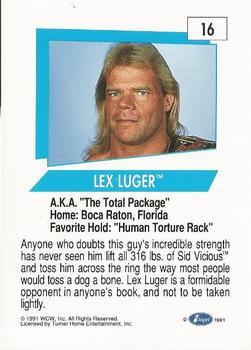 1991 Impel WCW #16 Lex Luger Back
