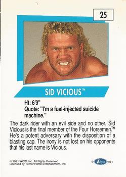 1991 Impel WCW #25 Sid Vicious Back