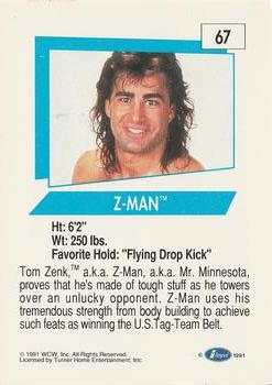 1991 Impel WCW #67 Z-Man Back