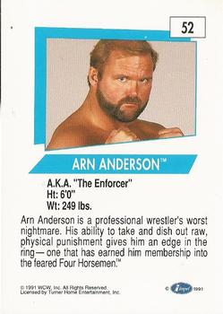 1991 Impel WCW #52 Arn Anderson Back