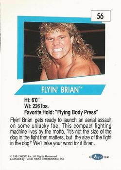 1991 Impel WCW #56 Flyin' Brian Back