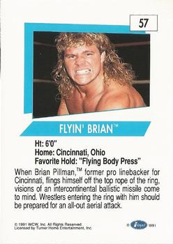 1991 Impel WCW #57 Flyin' Brian Back