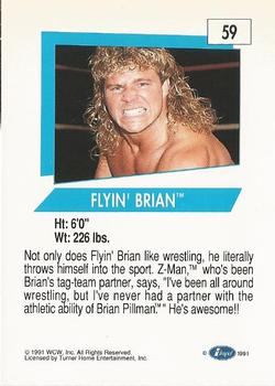 1991 Impel WCW #59 Flyin' Brian Back