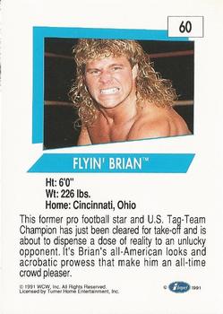 1991 Impel WCW #60 Flyin' Brian Back