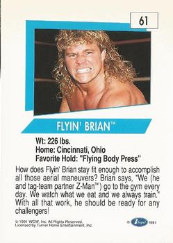 1991 Impel WCW #61 Flyin' Brian Back