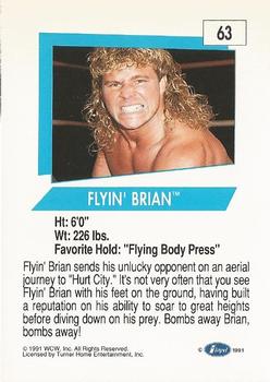 1991 Impel WCW #63 Flyin' Brian Back