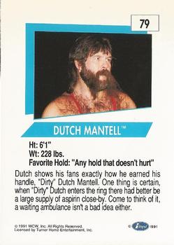 1991 Impel WCW #79 Dutch Mantell Back