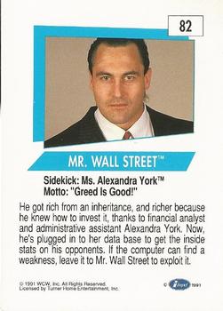 1991 Impel WCW #82 Mr. Wall Street Back