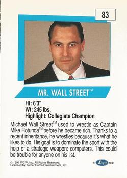 1991 Impel WCW #83 Mr. Wall Street Back