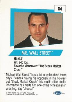1991 Impel WCW #84 Mr. Wall Street Back