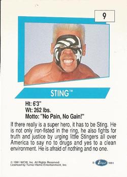 1991 Impel WCW #9 Sting Back