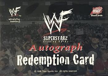 1998 Comic Images WWF Superstarz #NNO Autograph Redemption Card Front