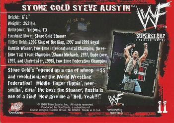 1998 Comic Images WWF Superstarz #11 Stone Cold Steve Austin Back