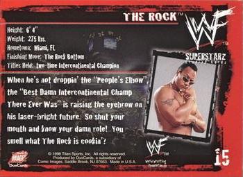 1998 Comic Images WWF Superstarz #15 The Rock Back