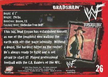 1998 Comic Images WWF Superstarz #26 Bradshaw Back