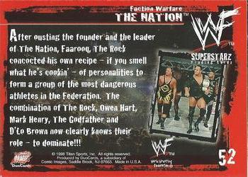 1998 Comic Images WWF Superstarz #52 The Nation Back