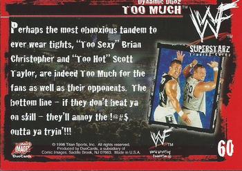 1998 Comic Images WWF Superstarz #60 Too Much Back