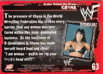 1998 Comic Images WWF Superstarz #63 Chyna Back