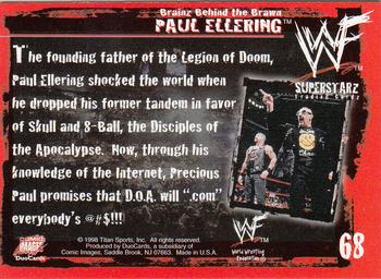 1998 Comic Images WWF Superstarz #68 Paul Ellering Back