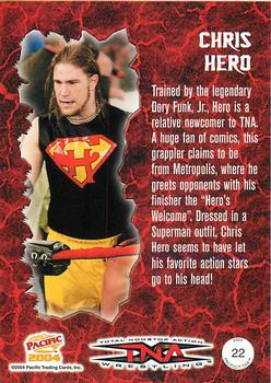 2004 Pacific TNA #22 Chris Hero Back