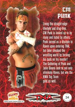 2004 Pacific TNA #34 CM Punk Back