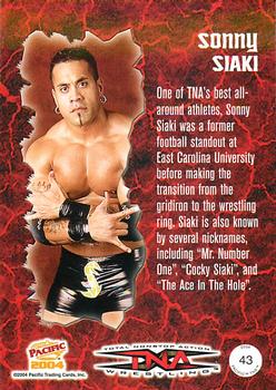 2004 Pacific TNA #43 Sonny Siaki Back