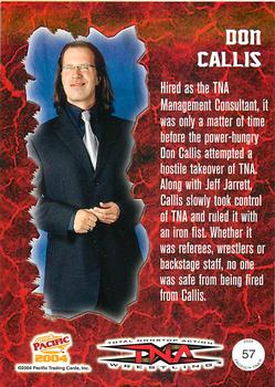 2004 Pacific TNA #57 Don Callis Back