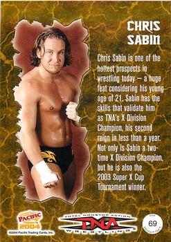 2004 Pacific TNA #69 Chris Sabin Back
