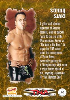 2004 Pacific TNA #70 Sonny Siaki Back