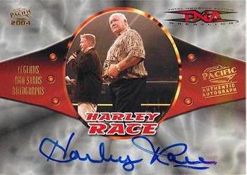 2004 Pacific TNA - Legends And Superstars Autographs #6 Harley Race Front