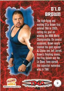 2004 Pacific TNA - Red #9 D'Lo Brown Back