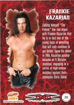 2004 Pacific TNA - Red #26 Frankie Kazarian Back