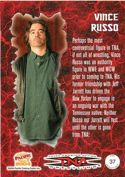 2004 Pacific TNA - Red #37 Vince Russo Back