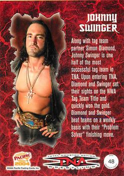 2004 Pacific TNA - Red #48 Johnny Swinger Back