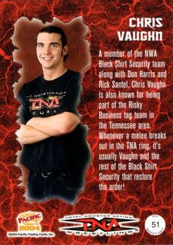 2004 Pacific TNA - Red #51 Chris Vaughn Back