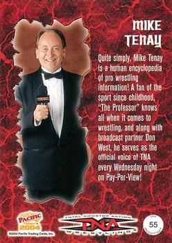 2004 Pacific TNA - Red #55 Mike Tenay Back