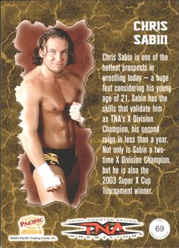 2004 Pacific TNA - Red #69 Chris Sabin Back