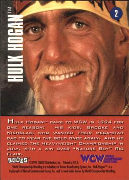 1995 Cardz WCW Main Event #2 Hulk Hogan Back