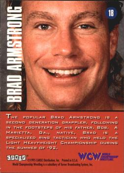 1995 Cardz WCW Main Event #18 Brad Armstrong Back