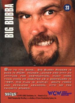 1995 Cardz WCW Main Event #23 Big Bubba Back