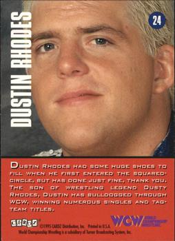 1995 Cardz WCW Main Event #24 Dustin Rhodes Back