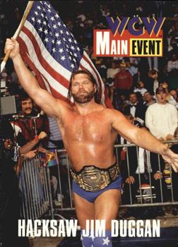 1995 Cardz WCW Main Event #33 Hacksaw Jim Duggan Front