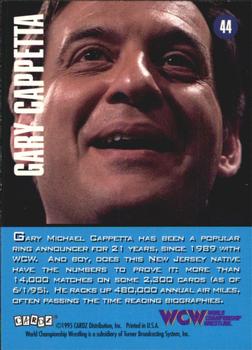 1995 Cardz WCW Main Event #44 Gary Cappetta Back
