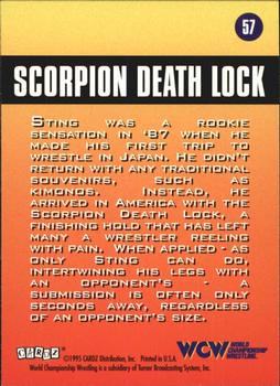 1995 Cardz WCW Main Event #57 Scorpion Death Lock Back